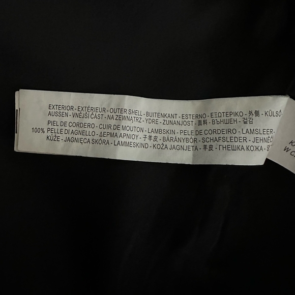 Women Skirt ZARA Black Lambskin Silver Zip Decoration Mini Skirt Leather Skirt - Picture 8 of 8